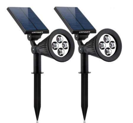 URPOWER 2-in-1 Waterproof Solar Spotlight for Wall Landscape