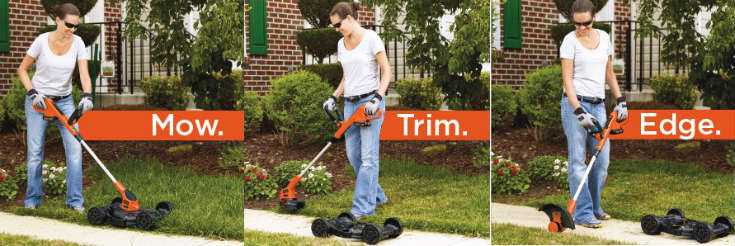 Black and Decker 3-in-1 String Trimmer Mower and Edger