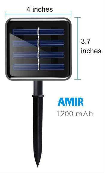 Amir String Garden Led Lights Solar Panel