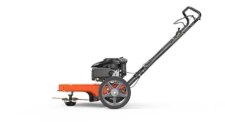 Walk behind string trimmer ease of use