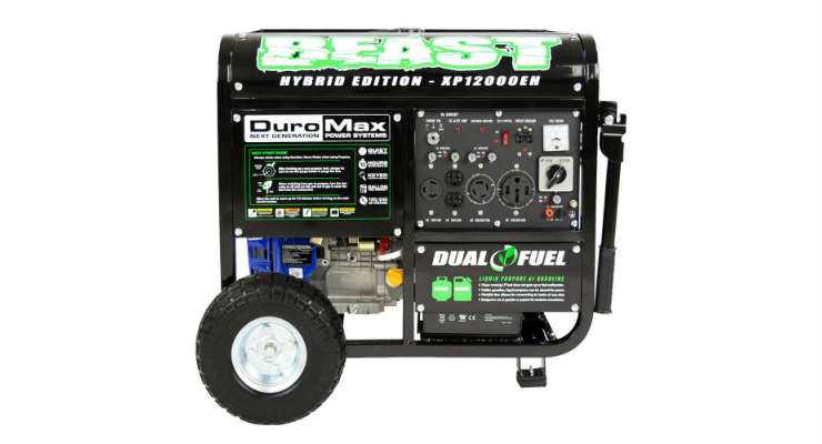 Duromax Dual Fuel Portable Generator XP12000EH 12000 Watts